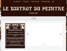 Tablet Screenshot of bistrotdupeintre.com